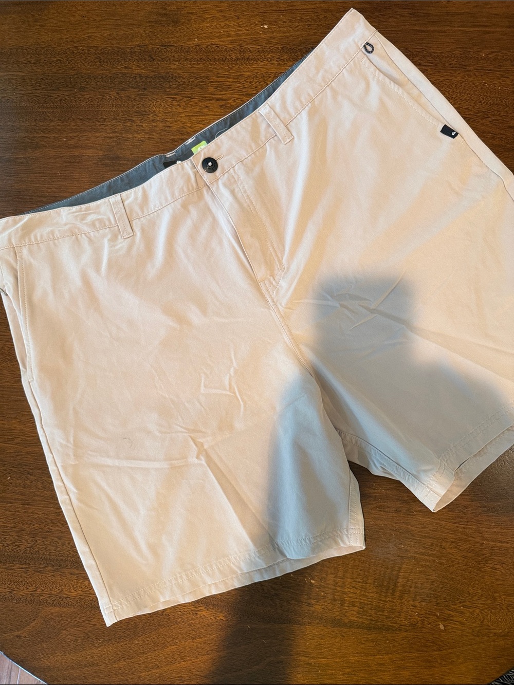 Quiksilver Men's Cream Casual Hybrid Shorts